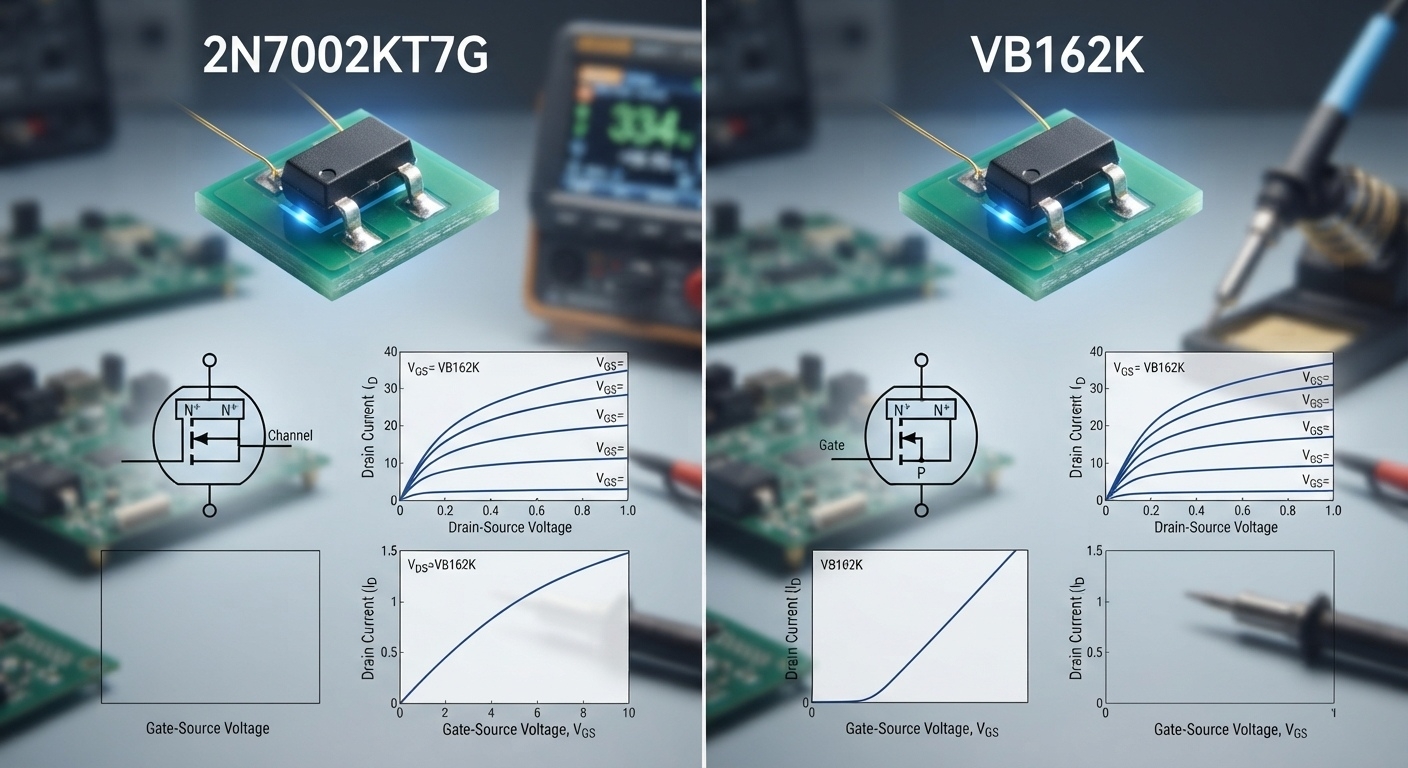 2N7002KT7G與VB162K參數對比報告 N溝道小信號MOSFET參數對比分析報告